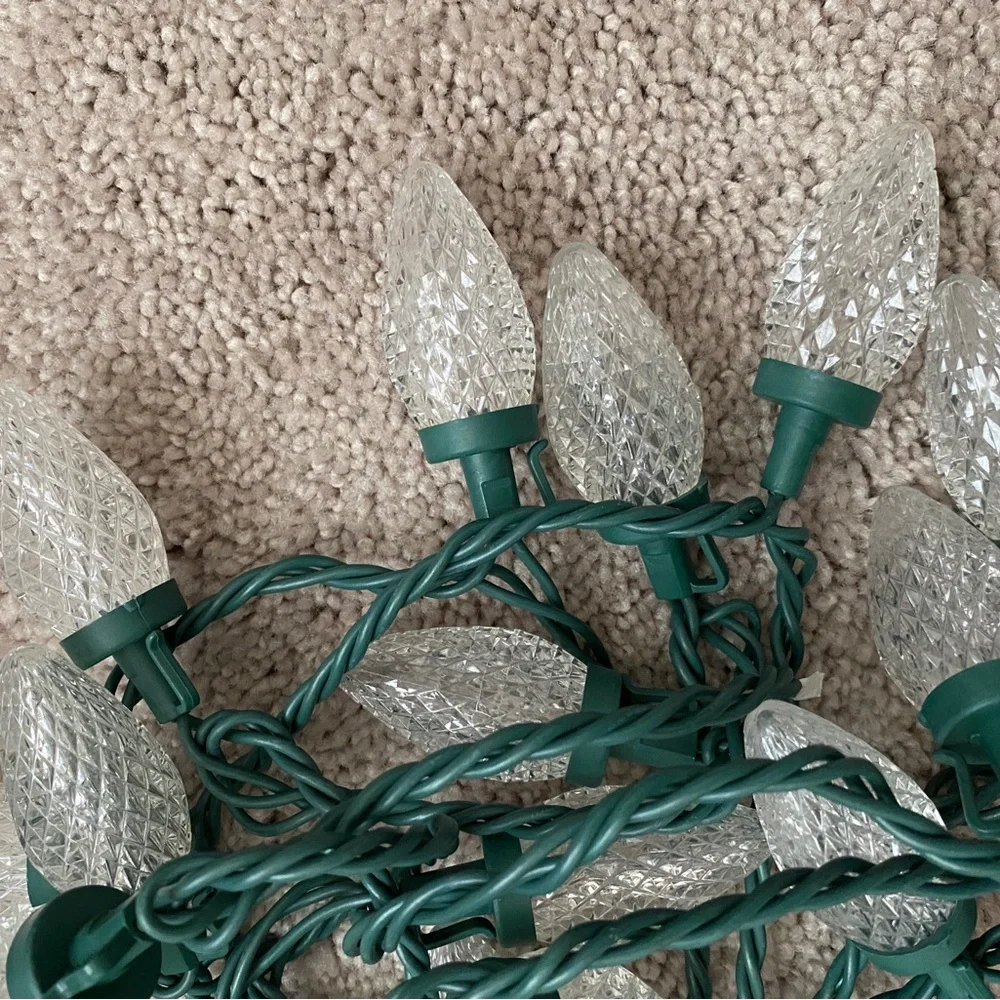 Cool White LED string Lights 4 Strands